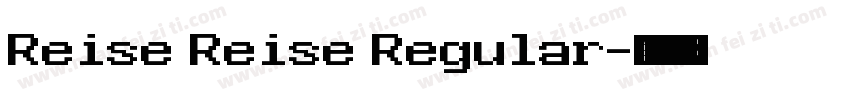 Reise Reise Regular字体转换
